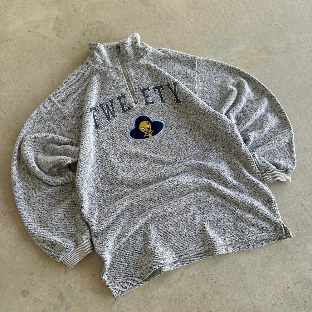 90s Vintage Looney Tunes Tweety Bird Graphic Sweatshirt